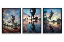 Zestaw Plakatów Street Style- hulajnoga Skatepark | Plakaty do pokoju nastolatka 82190 - miniaturka 8