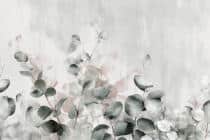 Fototapeta roślinna w odcieniach szarości i zieleni- liście eukaliptusa | Tapeta botaniczna do salonu 82110 - miniaturka 4