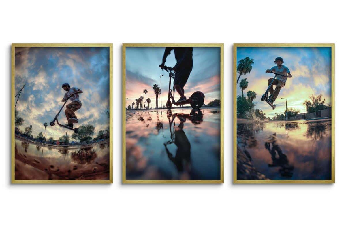 Zestaw Plakatów Street Style- hulajnoga Skatepark | Plakaty do pokoju nastolatka 82190 - zdjęcie 6
