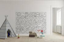 Kolorowanka dla dzieci XXL | Plansza z motywem Halloween- duchy, dynie, potworki 82183 - miniaturka 1