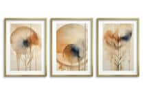 Plakaty Boho Akwarela | Zestaw Obrazów Abstrakcyjnych z Motywem Roślinnym | Beżowa Dekoracja do Salonu i Sypialni 82200 - miniaturka 5