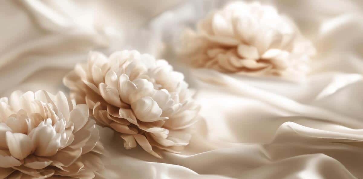 Elegancka Fototapeta z Kwiatami | Beżowe Peonie 3D | Dekoracja Ścienna w Stylu Glamour 82101 - zdjęcie 4