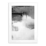 Plakat abstrakcyjny Refleksja w szarości – nowoczesna sztuka w czerni i bieli 61767 - miniaturka 4