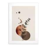 Plakat Line Art- Delikatne liście | Botaniczna abstrakcja w beżu | Minimalistyczny Obraz do salonu w stylu boho 82203 - miniaturka 4