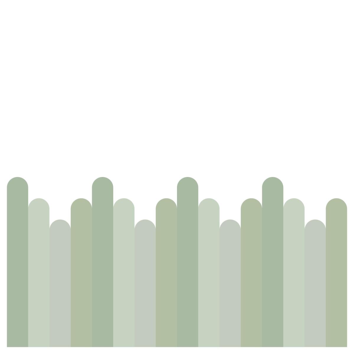 Zielona Lamperia dla dzieci- ochronna naklejka na ścianę | Tapeta do pokoju dziecięcego- pastelowe paski 66775 - zdjęcie 5