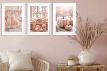 Plakaty Boho  | Zestaw Obrazów Nastrojowych z Motywem Roślinnym    | Beżowa Dekoracja do Salonu i Sypialni 82222 - miniaturka 2