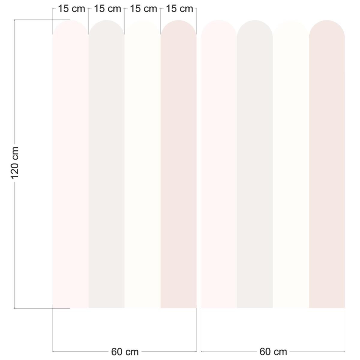 Naklejka dla dzieci- różowe paski | Lamperia do pokoju dziewczynki, do żłobka i przedszkola 66774 - zdjęcie 6