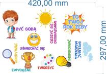 Naklejki szkolne- To twój rok żeby... | Dekoracje na gazetkę szkolną, drzwi 82186 - miniaturka 5