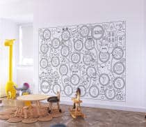 Kolorowanka dla dzieci XXL | Plansza z motywem Halloween- duchy, dynie, potworki 82183 - miniaturka 2