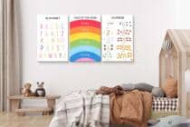 Kolorowe Obrazki na ścianę do Pokoju dziecka- Nauka języka angielskiego dla przedszkolaka 82161 - miniaturka 4