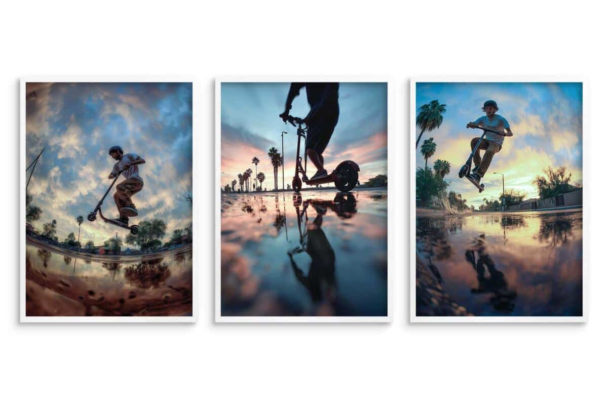 Zestaw Plakatów Street Style- hulajnoga Skatepark | Plakaty do pokoju nastolatka 82190 - zdjęcie 7
