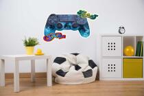 Młodzieżowa Naklejka na ścianę- Pad do konsoli i Graffiti | Dekoracja Pokoju chłopca, nastolatka T82172 - miniaturka 3