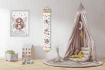 Miarka z imieniem | Miarka wzrostu dla dziewczynki- Wróżki 64410 - miniaturka 5