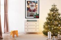 Świąteczny Plakat- Mikołaj w Stylu LEGO | Dekoracja na Boże Narodzenie dla dziecka 82323 - miniaturka 4