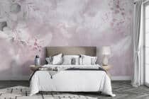 Pióra i Liście Eukaliptusa- Delikatna Pastelowa Fototapeta w stylu akwareli 82254 - miniaturka 2