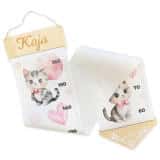 Miarka wzrostu z imieniem dziecka  | Dekoracyjna miarka na ścianę do pokoju dziewczynki- Kotki 64409 - miniaturka 1