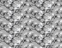 Fototapeta do biura – Eleganckie Magnolie | Czarno-Biały Botaniczny wzór do gabinetu, salonu 82325 - miniaturka 5