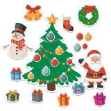 Świąteczne Magnesy na Lodówkę – Kreatywna Układanka dla Dzieci - miniaturka 1