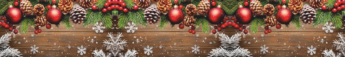 Świąteczny Baner balkonowy- osłona na taras, płot | Dekoracja balkonu na Boże Narodzenie 82333 - zdjęcie 4