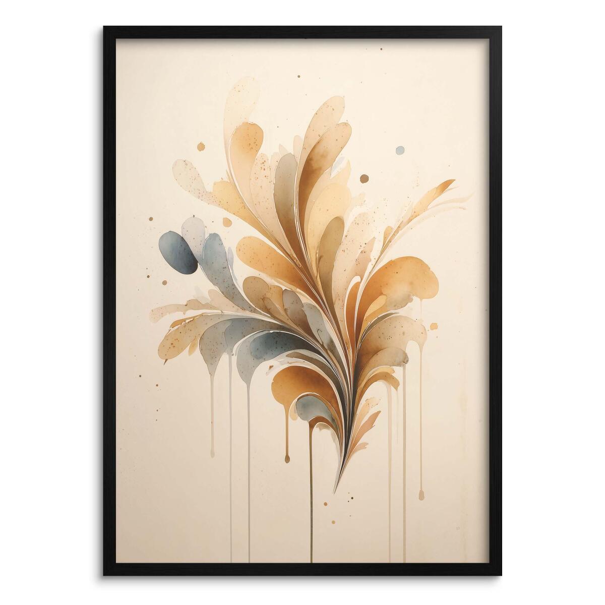 Minimalistyczny Plakat do sypialni- Subtelna Abstrakcja w beżach | Dekoracja do wnętrz boho, skandynawskich 94225 - zdjęcie 5
