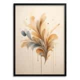 Minimalistyczny Plakat do sypialni- Subtelna Abstrakcja w beżach | Dekoracja do wnętrz boho, skandynawskich 94225 - miniaturka 5