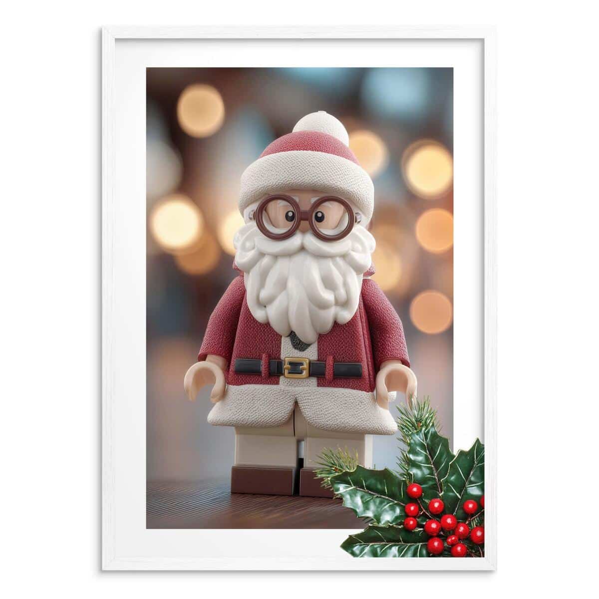 Świąteczny Plakat- Mikołaj w Stylu LEGO | Dekoracja na Boże Narodzenie dla dziecka 82323 - zdjęcie 7