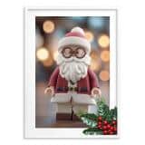 Świąteczny Plakat- Mikołaj w Stylu LEGO | Dekoracja na Boże Narodzenie dla dziecka 82323 - miniaturka 7