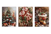 Plakaty Świąteczne- Choinka z Prezentami, Lizaki, Kubek Kakao |  Klimatyczne Dekoracje Bożonarodzeniowe KP398 - miniaturka 9