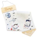 Miarka Wzrostu z Imieniem Dziecka- Kosmos, Astronauta, Planety | Dekoracyjna Miarka na płótnie do pokoju chłopca 64411 - miniaturka 3