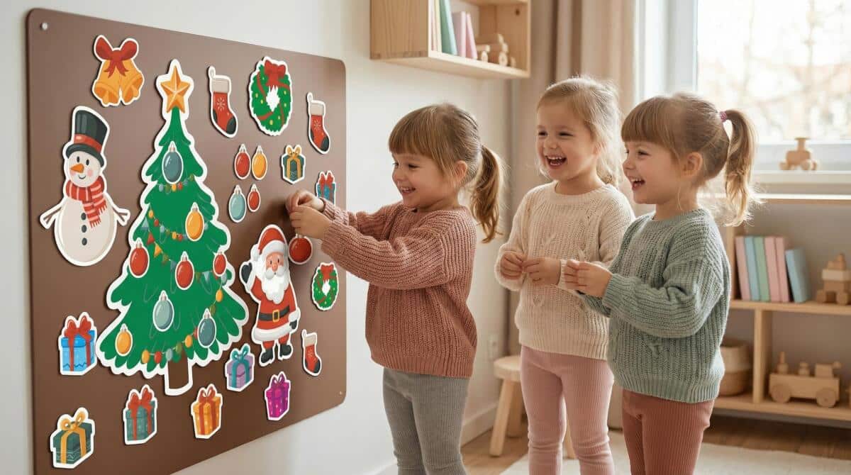 Świąteczne Magnesy na Lodówkę – Kreatywna Układanka dla Dzieci - zdjęcie 4
