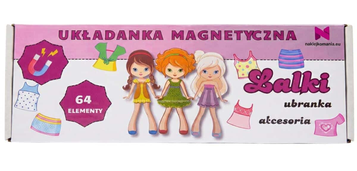 Lalka z ubrankami Duży zestaw z akcesoriami zestaw XXL z magnesem na lodówkę grzejnik - zdjęcie 6