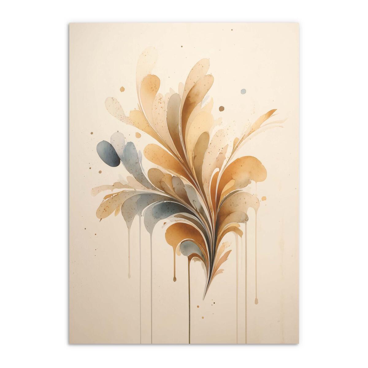 Minimalistyczny Plakat do sypialni- Subtelna Abstrakcja w beżach | Dekoracja do wnętrz boho, skandynawskich 94225 - zdjęcie 9