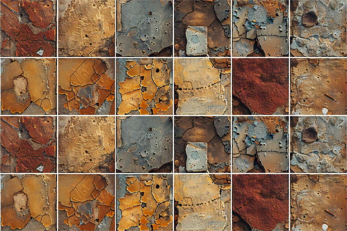 Industrialne Naklejki na Płytki – Imitacja Rdzy i Betonu | Postarzany Loftowy Wzór | Dekoracja do Kuchni i Łazienki 82315 - zdjęcie 6