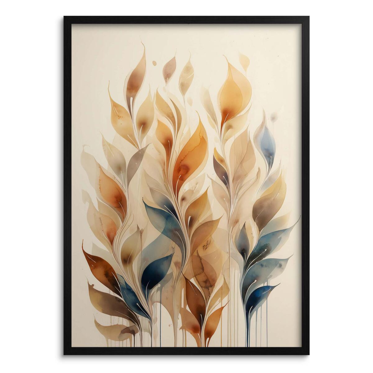 Plakat Botaniczny w Stylu Boho | Eleganckie Liście Akwarela | Minimalistyczna Dekoracja na Ścianę do Domu i Biura 94226 - zdjęcie 7