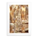 Elegancki Plakat Świąteczny – Złota Kryształowa Choinka | Luksusowa Dekoracja na Boże Narodzenie | Świąteczny Obraz Glamour 82318 - miniaturka 8