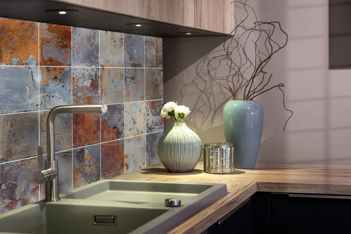 Dekoracyjne Naklejki na Kafelki- Efekt Rdzy, Patyny i Przetarć | Efektowne Płytki w stylu Industrialnym 82316 - zdjęcie 5