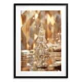 Elegancki Plakat Świąteczny – Złota Kryształowa Choinka | Luksusowa Dekoracja na Boże Narodzenie | Świąteczny Obraz Glamour 82318 - miniaturka 7