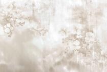 Fototapeta Beżowa Akwarela – Kwiaty i Gałązki | Neutralna Tapeta do Salonu i Sypialni | Romantyczna Dekoracja boho, vintage 83215 - miniaturka 4