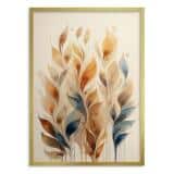 Plakat Botaniczny w Stylu Boho | Eleganckie Liście Akwarela | Minimalistyczna Dekoracja na Ścianę do Domu i Biura 94226 - miniaturka 1