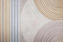 Elegancka Fototapeta Abstrakcja – Geometryczne Kształty i Linie w Pastelowych Kolorach 64259 - miniaturka 5