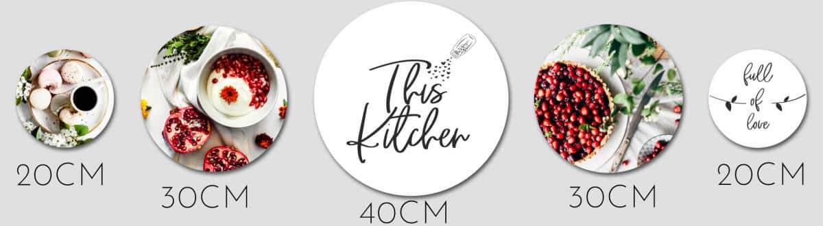 Obrazy Koła z motywem kulinarnym- Kawa i Desery | Dekoracja do Kuchni i jadalni 68247 - zdjęcie 2