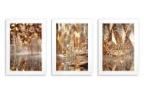 Eleganckie Plakaty Świąteczne- Tryptyk w Złotym Stylu Glamour 82336 - miniaturka 8