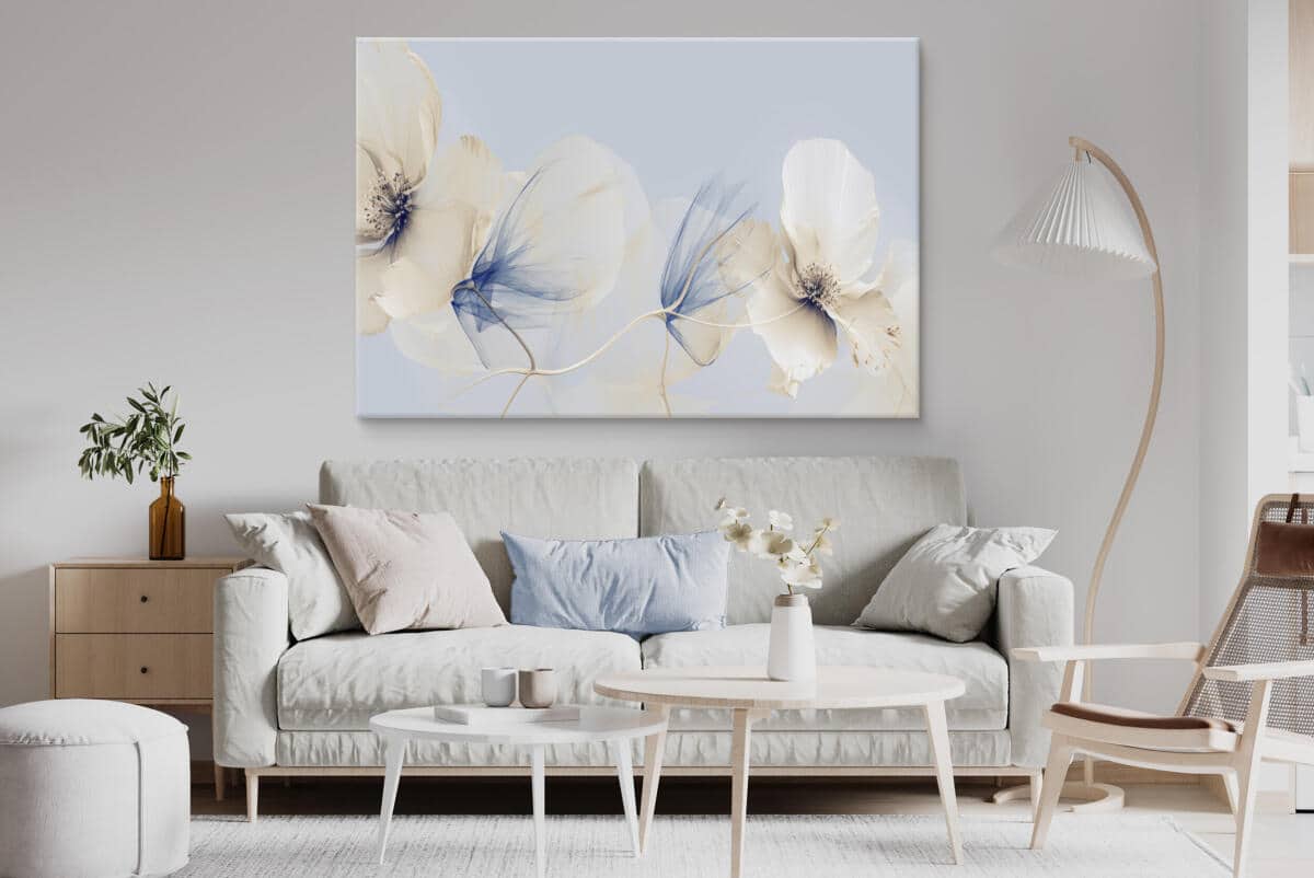 Elegancki Obraz na Ścianę- Subtelne Pastelowe Kwiaty 68223 - zdjęcie 5