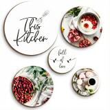 Obrazy Koła z motywem kulinarnym- Kawa i Desery | Dekoracja do Kuchni i jadalni 68247 - miniaturka 1