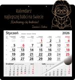 Personalizowany, grawerowany kalendarz dla babci z imionami wnuków - prezent na Dzień Babci, urodziny, święta 81016 - miniaturka 1