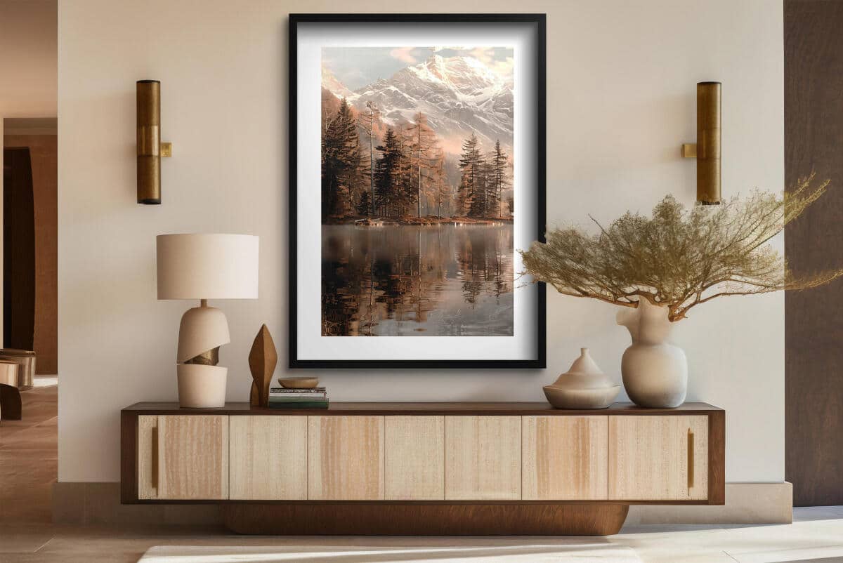 Duży Plakat- Jesienny Krajobraz | Obraz na ścianę z górskim pejzażem 70x100cm 61770 - zdjęcie 4