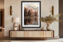 Duży Plakat- Jesienny Krajobraz | Obraz na ścianę z górskim pejzażem 70x100cm 61770 - miniaturka 4