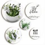 Okrągłe Obrazy kuchenne- Zioła | Oryginalna dekoracja ścienna do kuchni 68242 - miniaturka 1