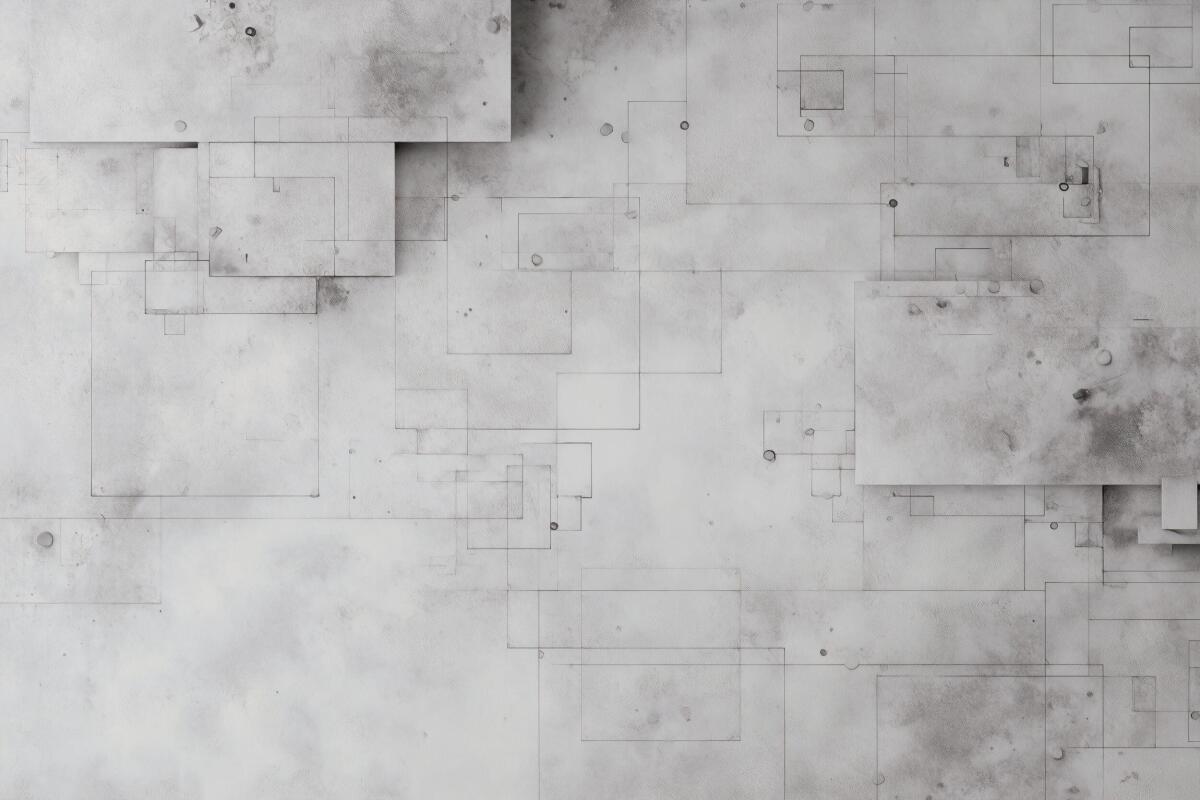 Nowoczesna Fototapeta geometryczna 3D – abstrakcyjne szare linie | Beton Architektoniczny 64253 - zdjęcie 5