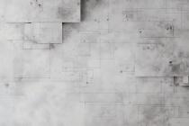 Nowoczesna Fototapeta geometryczna 3D – abstrakcyjne szare linie | Beton Architektoniczny 64253 - miniaturka 5